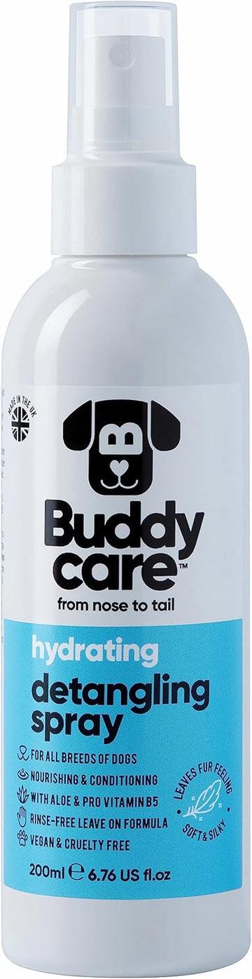 Dog Detangling Spray by Buddycare | Easy-to-Use Detangling Spray for Dogs | Rinse-Free Leave On Formula (200ml)?B24