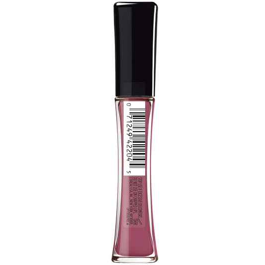 L'Oreal Paris Infallible Pro Gloss Plump Lip Gloss With Hyaluronic Acid, Long Lasting Plumping Shine, Lips Look Instantly Fuller And More Plump, Moonlit Rose, 0.21 Fl. Oz