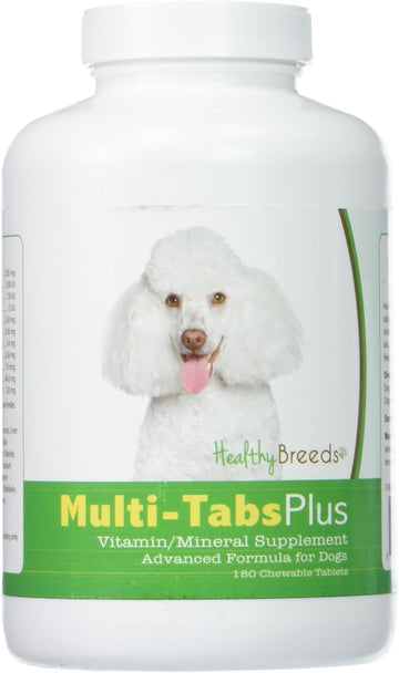 Healthy Breeds Toy Poodle Multi-Tabs Plus Chewable Tablets 180 Count