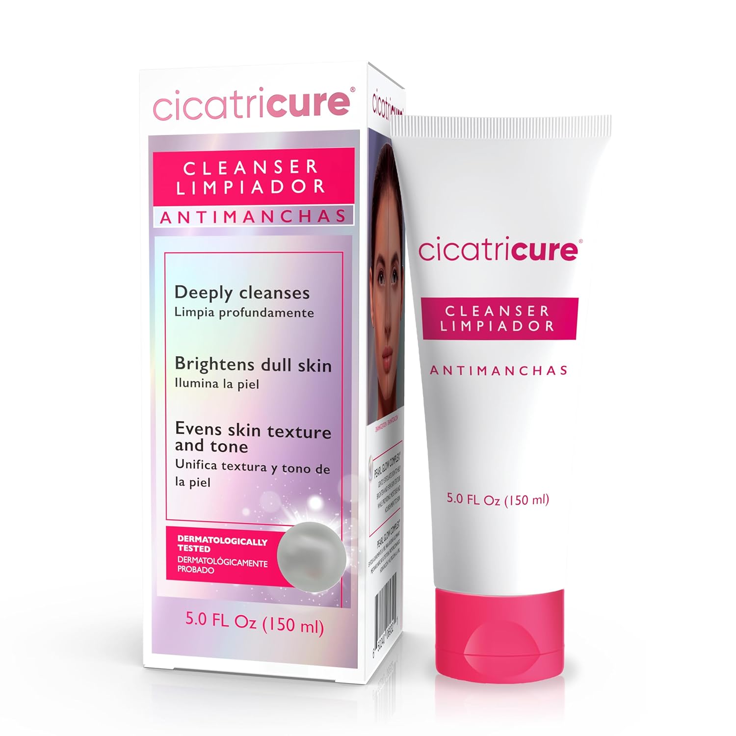 Cicatricure Antimanchas Face Wash, Aha & Pha Facial Cleanser, Deeply Cleanses, Exfoliates & Helps Brighten Dull Skin, Lactic & Salicylic Acid Face Wash, Paraben & Sulfate Free - 5 Fl. Oz.…