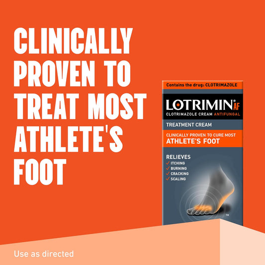 Lotrimin Af Cream For Athlete'S Foot, Clotrimazole 1% Antifungal Treatment, Clinically Proven Effective Antifungal Treatment Of Most Af, Jock Itch And Ringworm, Cream, .53 Ounce (15 Grams)