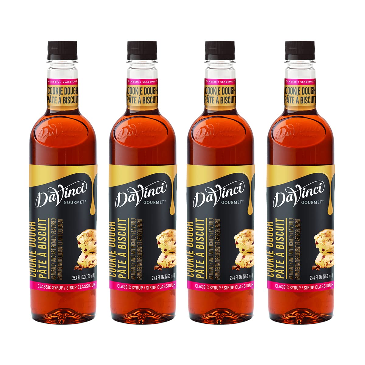 Davinci Gourmet Classic Cookie Dough Syrup, 25.4 Fluid Ounce (Pack Of 4)