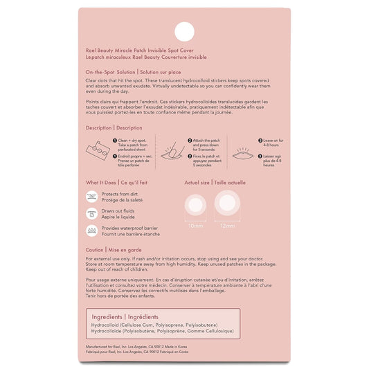 Rael Miracle Bundle - Invisible Spot Cover (96 Count), Xl Spot Control Over (6 Count)