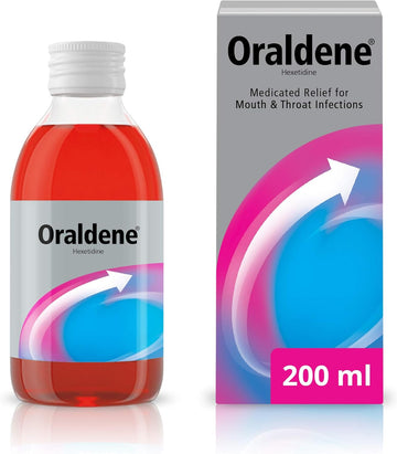 Oraldene Mouthwash | Use At First Sign Of Sore Throat | Medicated Mouthwash - Sore Throat Treatment For Adults | 200Ml (Pack Of 2)