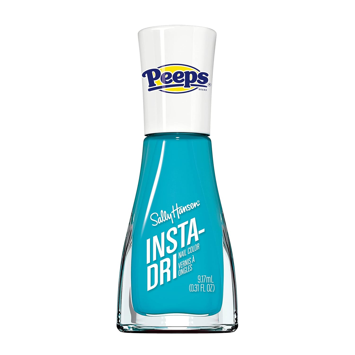 Sally Hansen Insta-Dri X Peeps® Nail Polish Collection - Peeps® Blue Chick, Sugary Texture, 0.31 Fl Oz