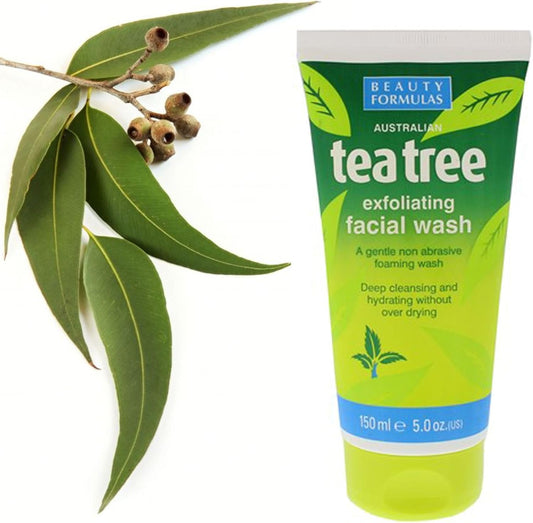 Australian Tea Tree Foaming Face Wash 150Ml Deep Cleansing Grease, Oil, Dirt & Makeup Remover