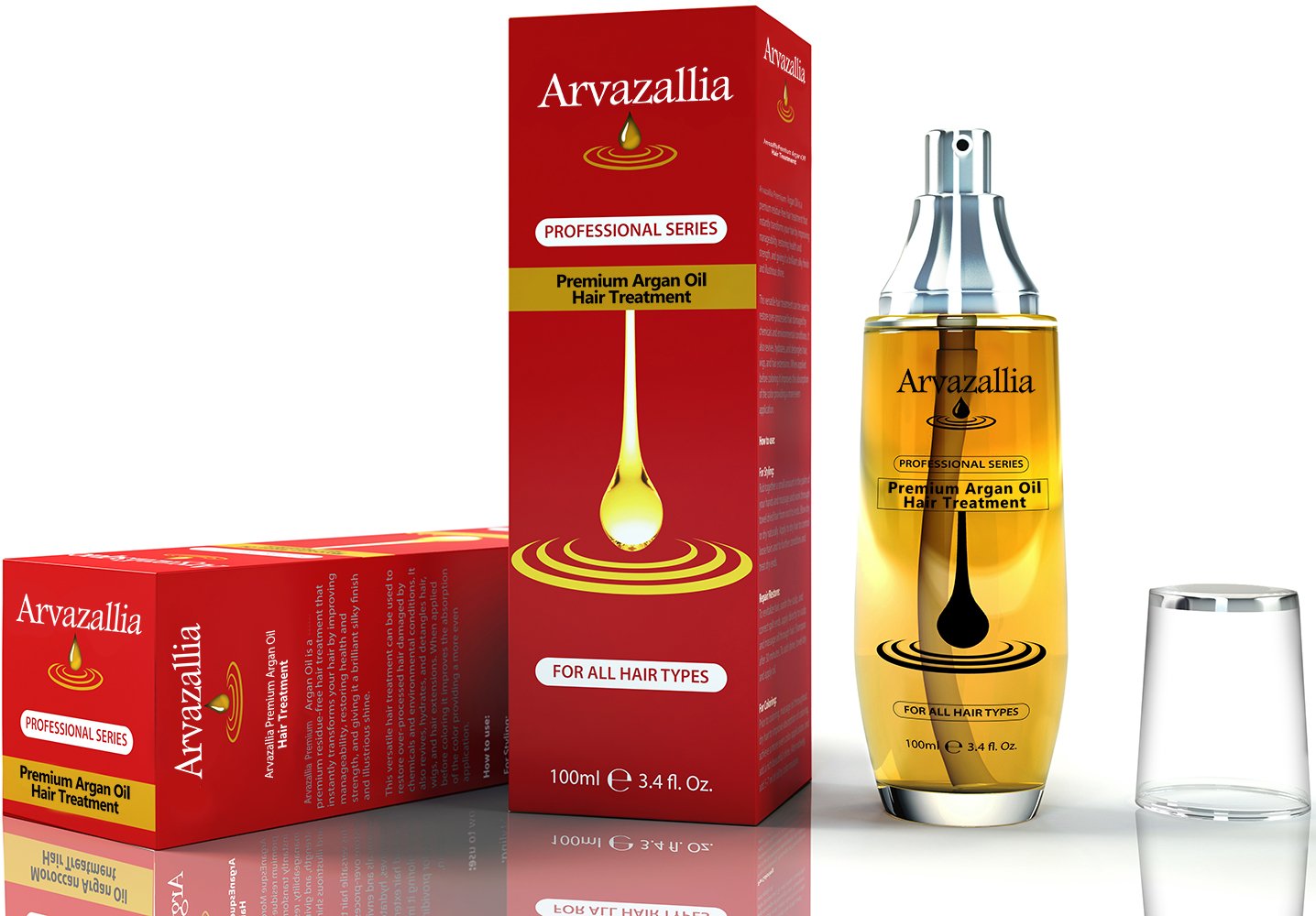 Arvazallia Argan Oil for Hair Treatment Leave in Treatment & Conditioner : Beauty & Personal Care