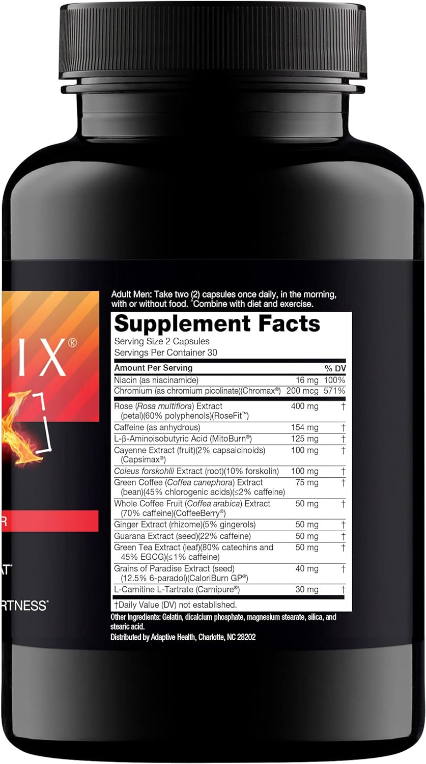 Nugenix Thermo-X: Thermogenic Fat Burner Supplement for Men, Extreme Metabolic Accelerator, 60 Count : Health & Household