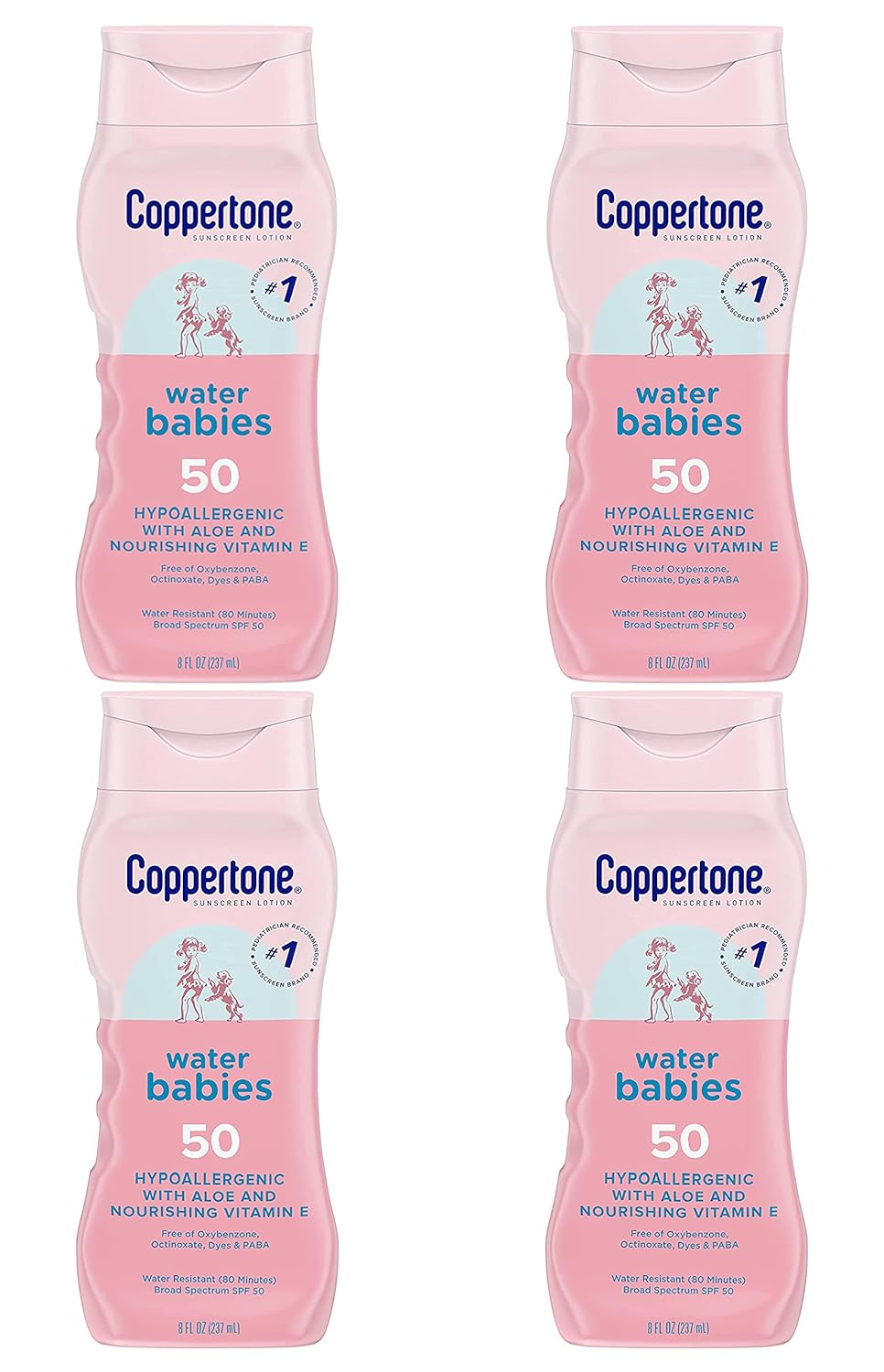 Coppertone Water Babies Non-Irritating Lotion With Spf 50 (Pack Of 4)