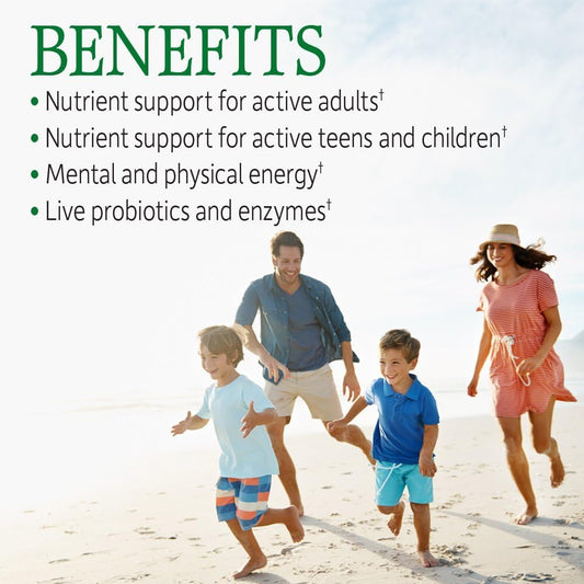 Garden Of Life Multivitamin For Women, Men & Kids Age 6 And Up, Vitamin Code Family Multi - 120 Vegetarian Capsules, Whole Food Vitamins, Food Blend & Probiotics, Gluten Free Dietary Supplements