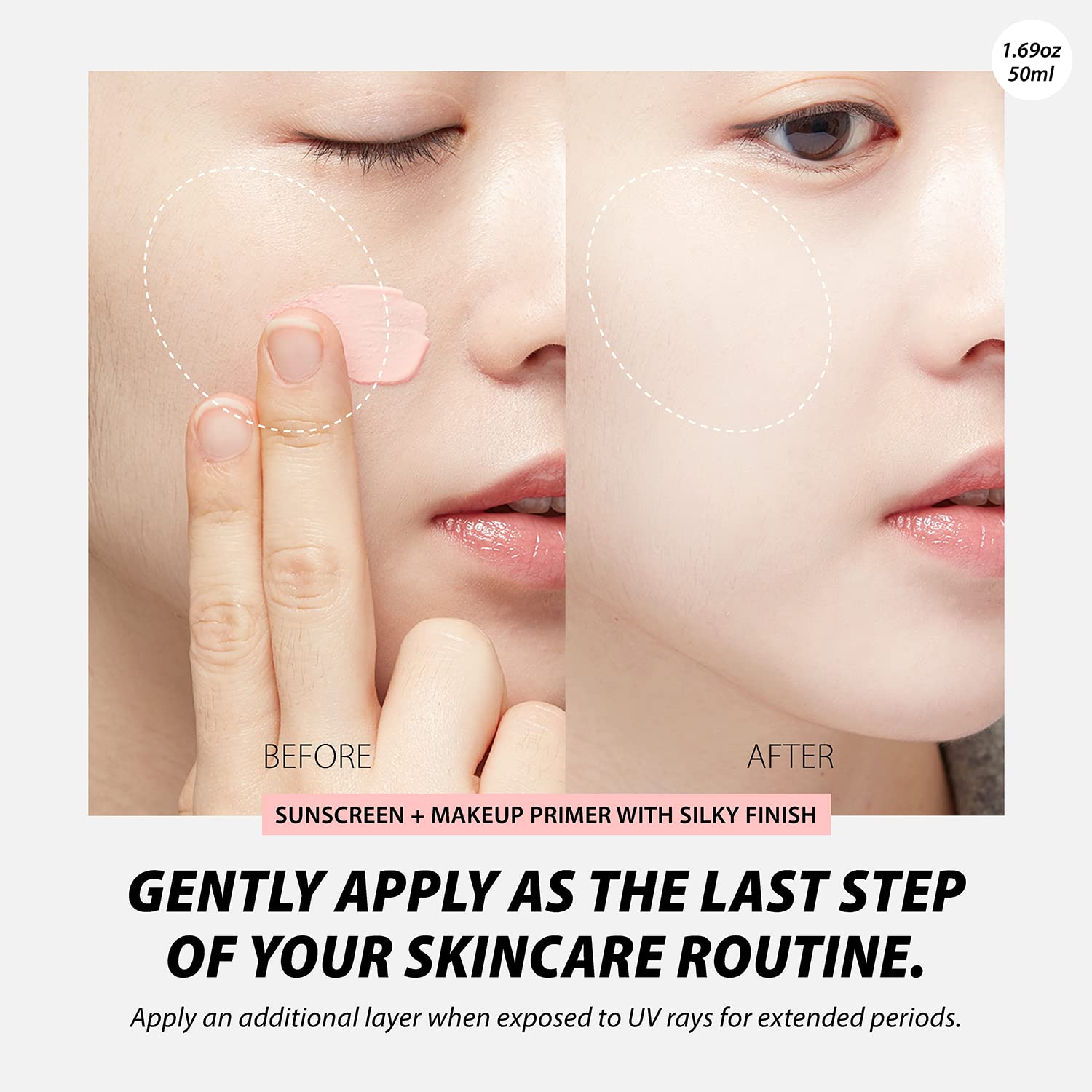 A'Pieu Pure Block Tone Up Sunscreen Base Spf50+/Pa+++ 50Ml | Tone-Up Reef Safe Korean Sunscreen For Makeup Base : Beauty & Personal Care