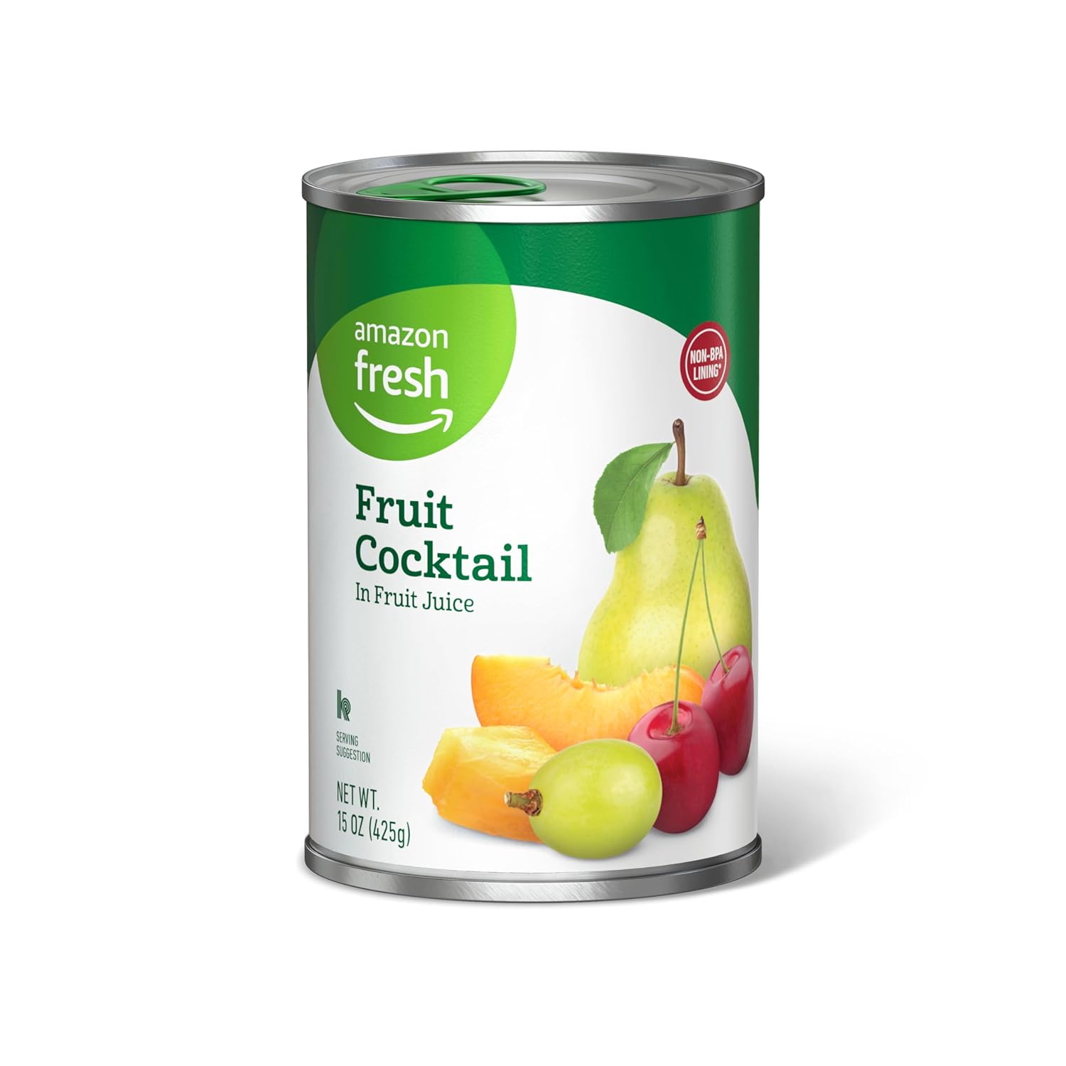 Amazon Fresh, Fruit Cocktail In Fruit Juice, 15 Oz (Previously Happy Belly, Packaging May Vary)