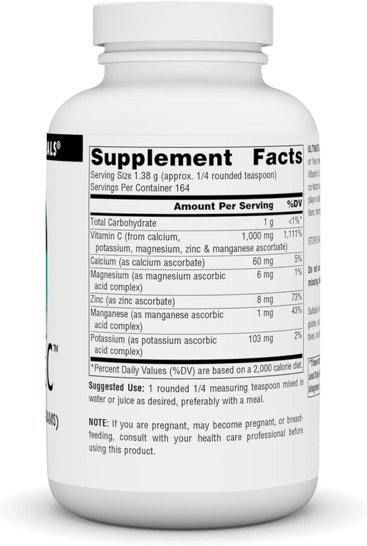 Source Naturals Ultimate Ascorbate C Powder - Vitamin C* - Supports Immune System -1000 Mg, 8 Oz