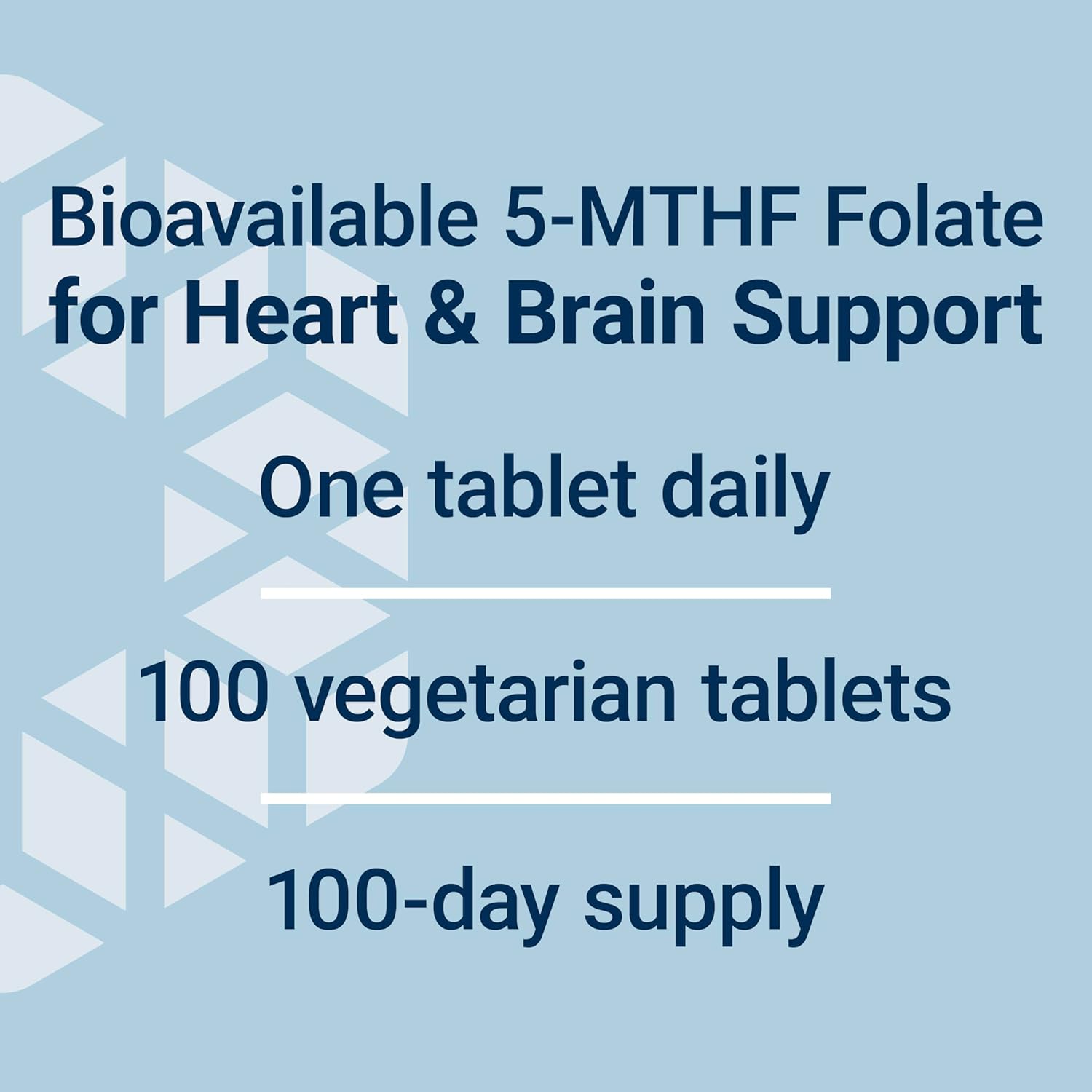 Life Extension Optimized Folate – L-Methylfolate – Heart & Brain Support, Healthy Homocysteine Levels – Non-Gmo, Gluten-Free, Vegetarian – 1700 Mcg Dfe, 100 Vegetarian Tablets : Health & Household