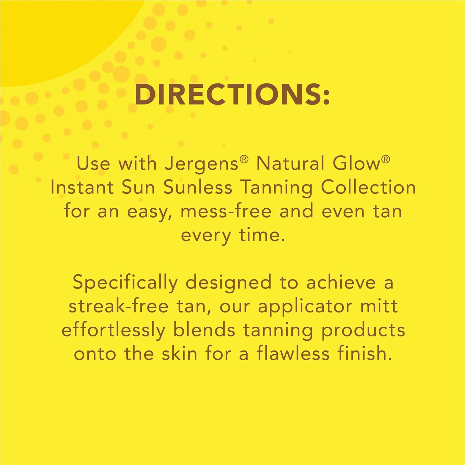 Jergens Natural Glow Body Applicator Mitt, Flawless, Streak-free Tanning Blender Glove, Reusable Tanning Mitt Protects Hands, Deep : Beauty & Personal Care