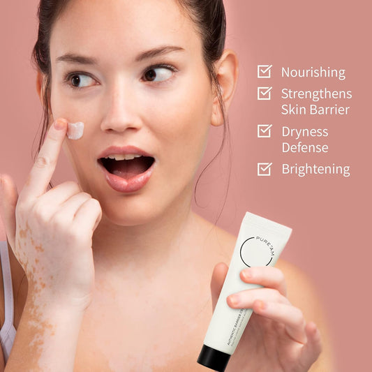 Pure’Am Authentic Korean Skin Care - Barrier Cream - Hydrating Face Moisturizer For Dry & Sensitive Skin - Vegan, 1.0 Fl Oz, 30 Ml