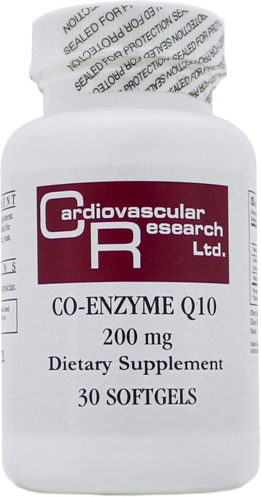 Cardiovascular Research Coenzyme Q10 200 Mg, White, 30 Count : Health & Household