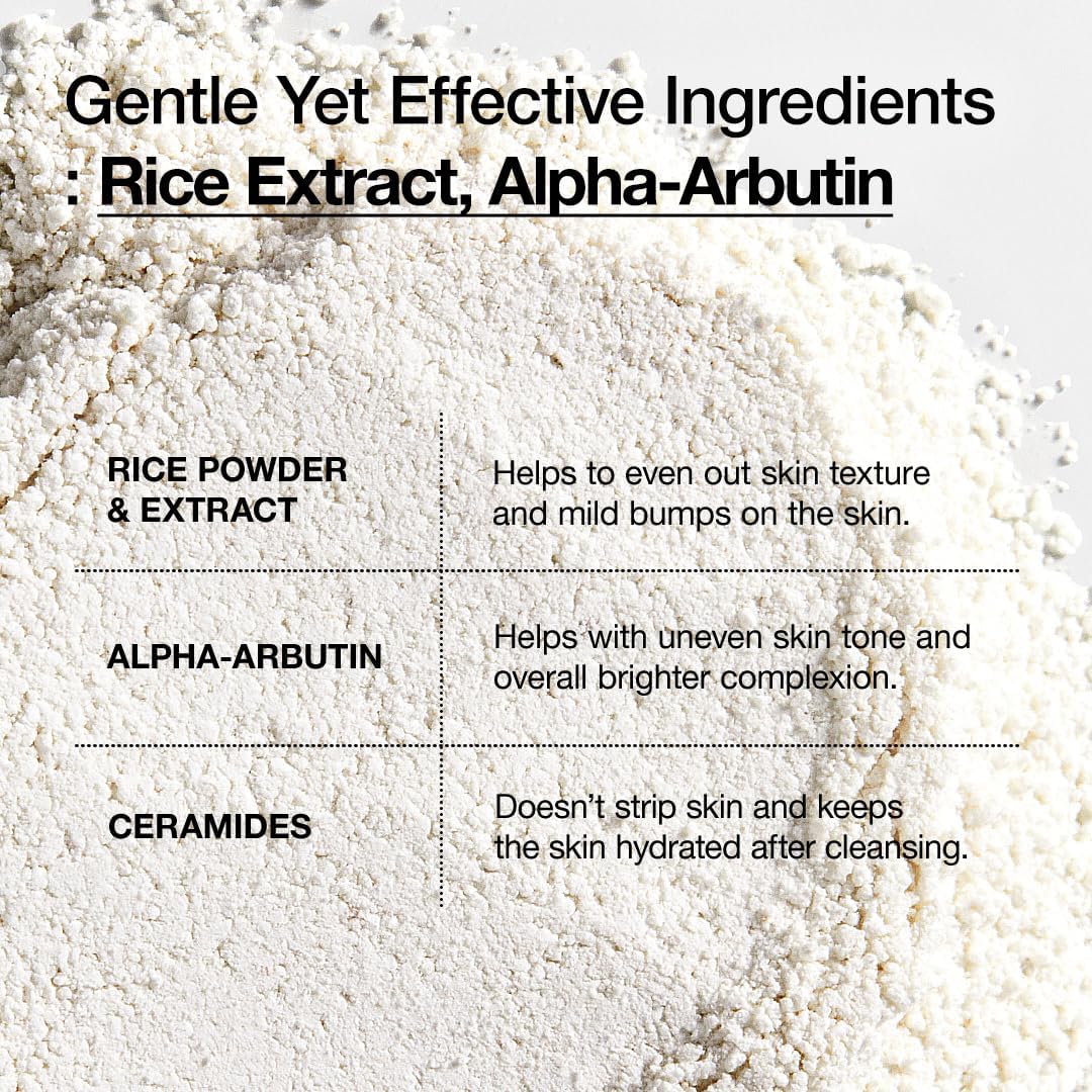 ANUA Rice Enzyme Brightening Cleansing Powder, Facial Cleanser, Gentle Face Wash for Hydration, Rice Mask, Exfoliator, Ceramide, Radiant Skin, Korean Skincare, Fragrance Free, 40g/1.41fl.oz. : Amazon.co.uk: Beauty