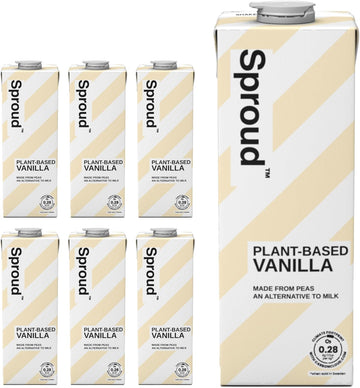 Sproud - Plant-Based Milk, Low Sugar, Low Carb, High Protein, Long Life, Powered By Peas, Rich, Foamy And Easy To Froth (Barista) (6 X 1L)