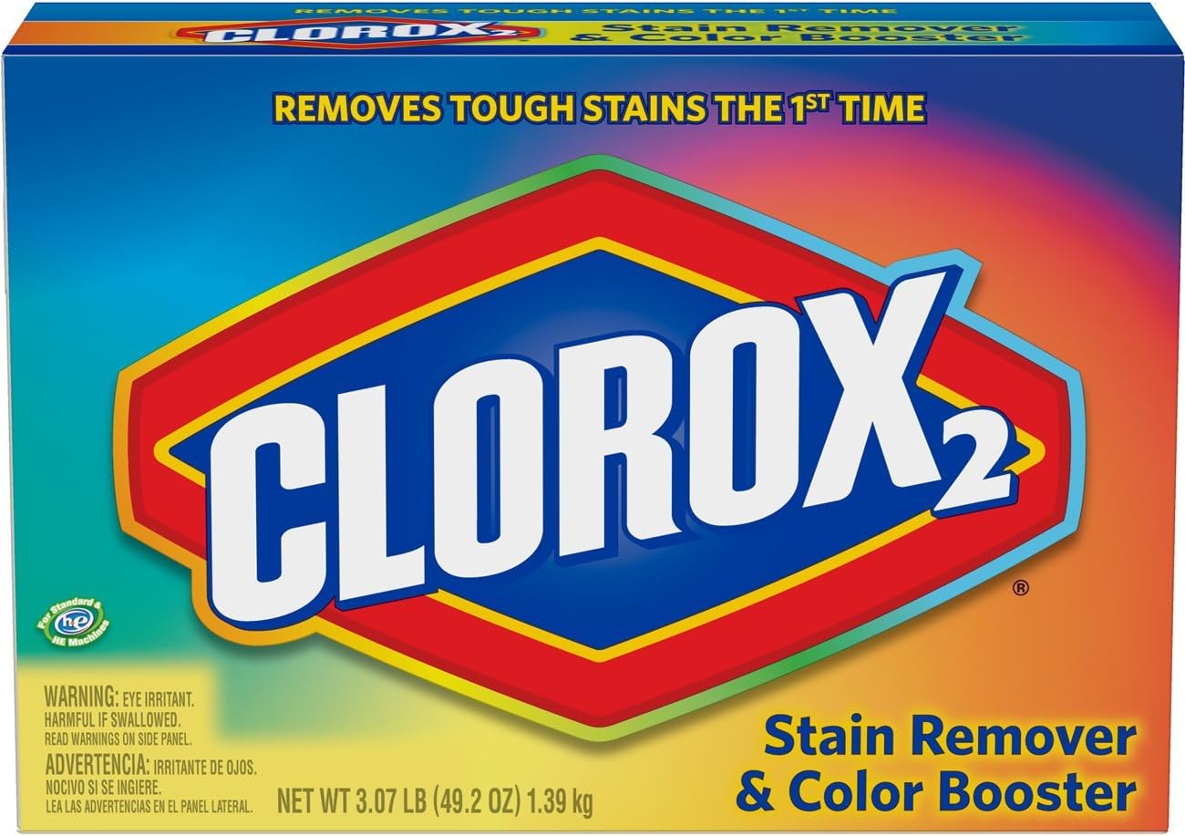 Clorox 2 Laundry Stain Remover and Color Booster Powder, 49.2 Ounces