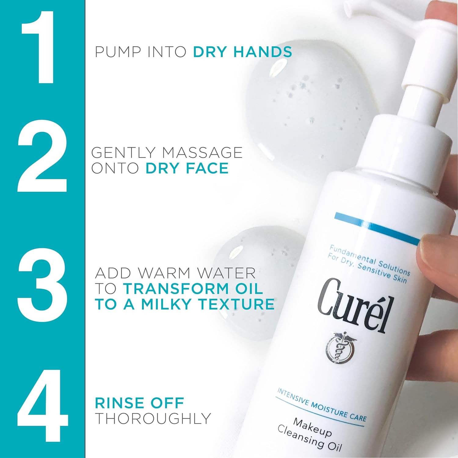 Curel Makeup Cleansing Oil and Face Wash : Beauty & Personal Care