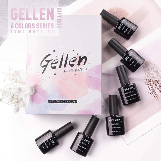 Gellen Uv Gel Nail Polish, Glossy Finish, 10Ml Each