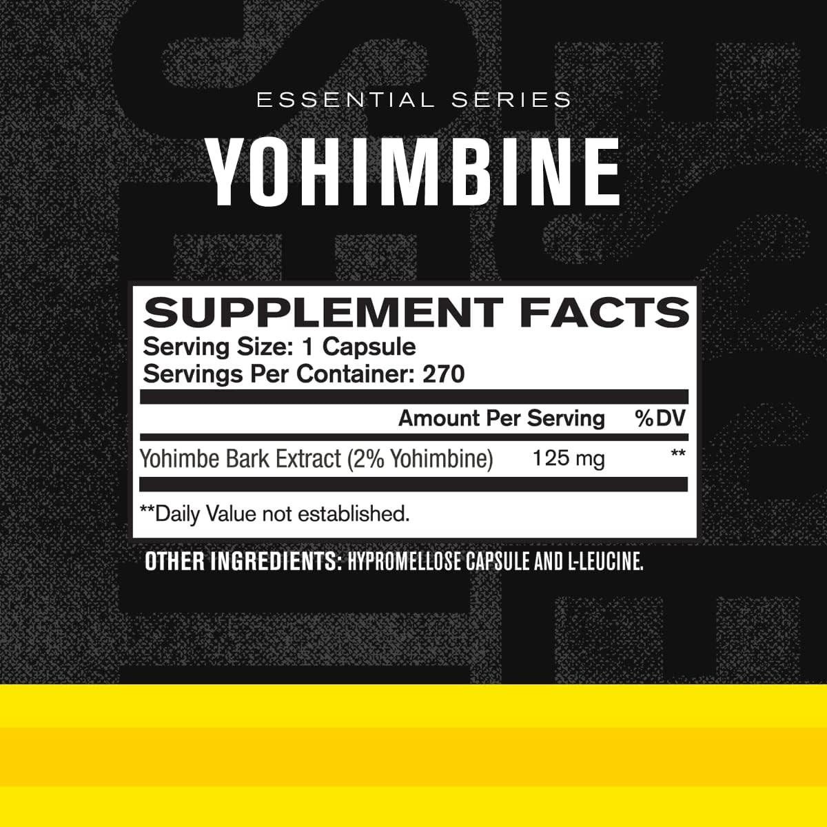 Jacked Factory Yohimbine Extra Strength Supplement, 270 Capsules - Premium Yohimbe Bark Extract for Experienced Users - Body Recomposition, Energy & More - Zero Fillers - 270 Veggie Capsule Pills : Health & Household