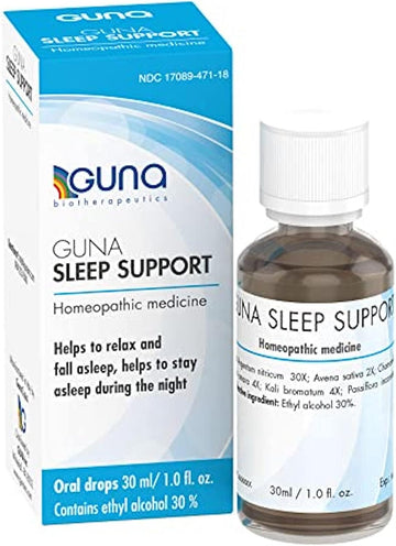 Guna Sleep Support Homeopathic Natural Sleep Aid, Melatonin-Free And Non Habit-Forming - 1 Ounce