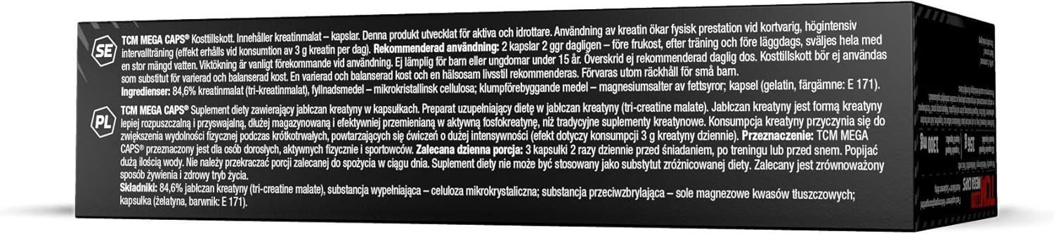 OLIMP SPORT NUTRITION Olimp Labs TCM Capsules, 1100 mg, Pack of 120 Mega Capsules : Amazon.co.uk: Health & Personal Care