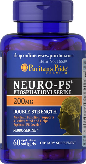 Puritans Pride Neuro-Ps (Phosphatidylserine), White, 60 Count (Pack Of 1)
