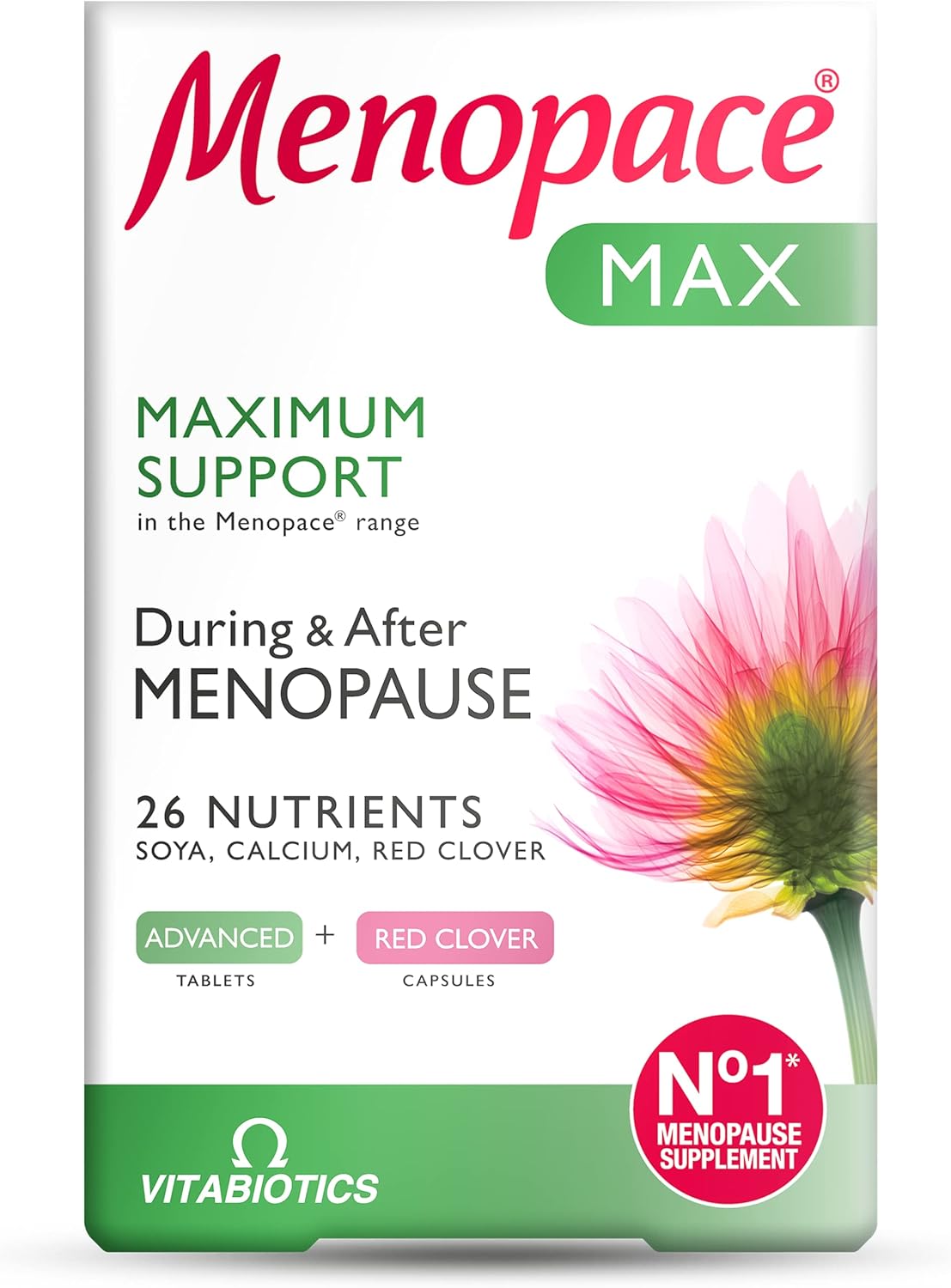 Menopace by Vitabiotics Max Capsules & Tablets x 84