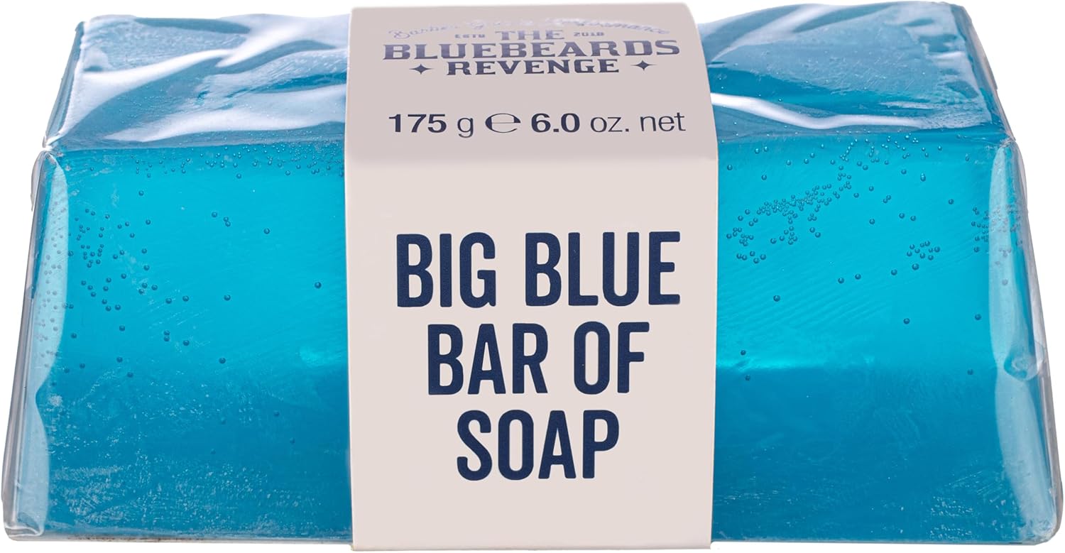 The Bluebeards Revenge, Big Blue Hand And Body Soap Bar For Men, Vegan Friendly And Low Waste Soap Bar, 175g : Amazon.co.uk: Beauty