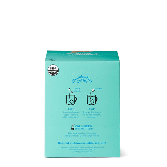 Chamberlain Coffee Sweet Otter Cake Batter Cold Brew Singles - Cold Brew Coffee Bags With Notes Of Vanilla & Frosting - 10 Single Serve Cold Brew Sachets