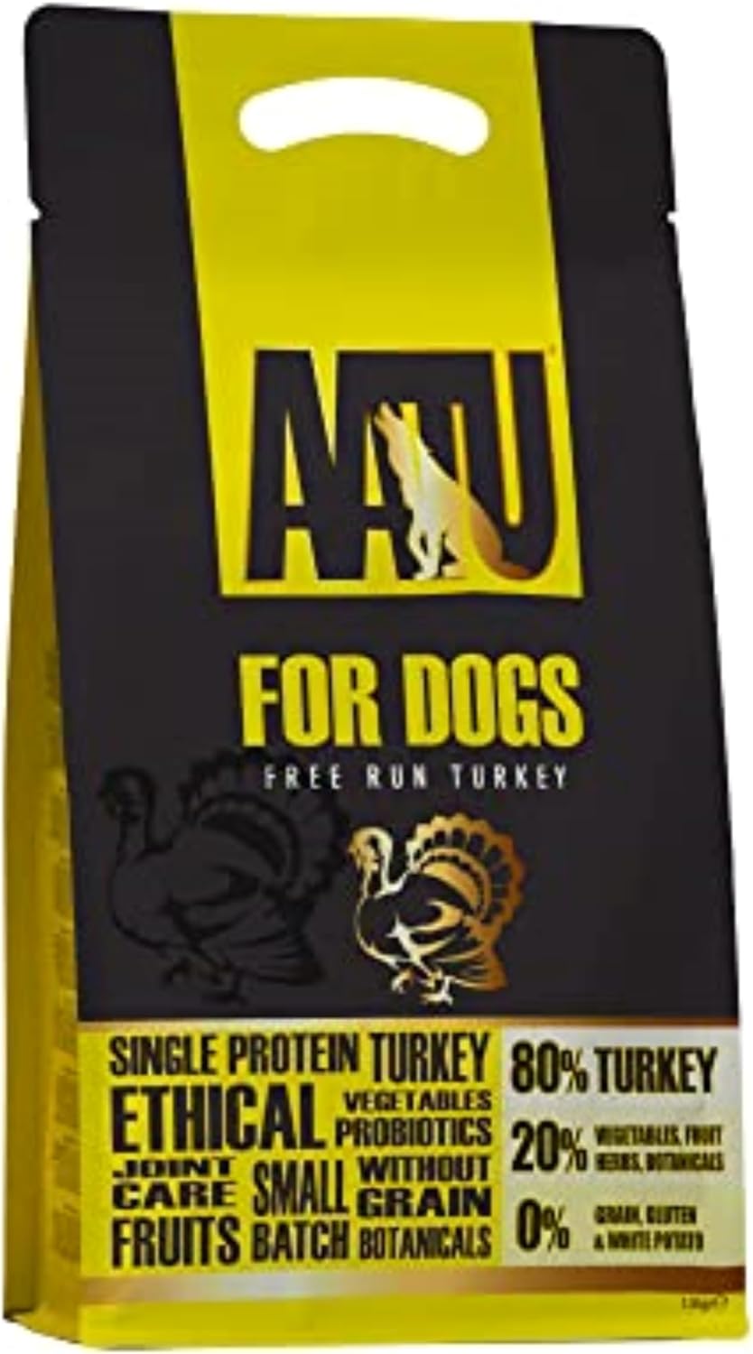 AATU 80/20 Complete Dry Dog Food, Turkey 1.5kg - Dry Food Alternaitve to Raw Feeding, High Protein. No Nasties, No Fillers?29120.0