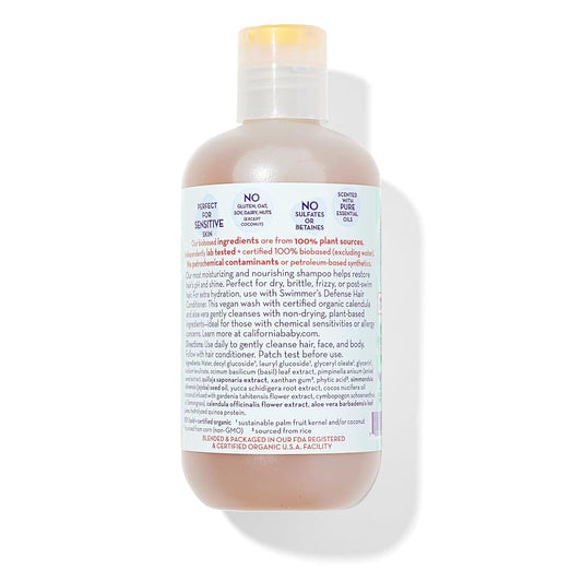 California Baby Swimmer’S Defense Baby Wash + Baby Shampoo | After Swim Hydrating Shampoo | 100% Plant-Based | Chlorine Removal | 8.5 Oz