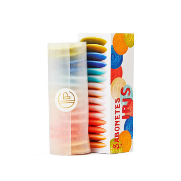 Claus Porto - Iris Guest Soap Box | 15 Soaps In 7 Fragrances | Rich, Smooth, Creamy | Handcrafted, Aromatic, Long Lasting (10G Each)