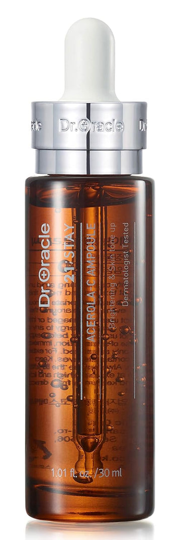 Dr.Oracle Acerola–C Ampoule Vitamin C Brightening Serum, Dark Spot Remover, Korean Skin Care Dermatologist Tested, 21;Stay By Dr.Oracle… (1.01 Fl Oz)