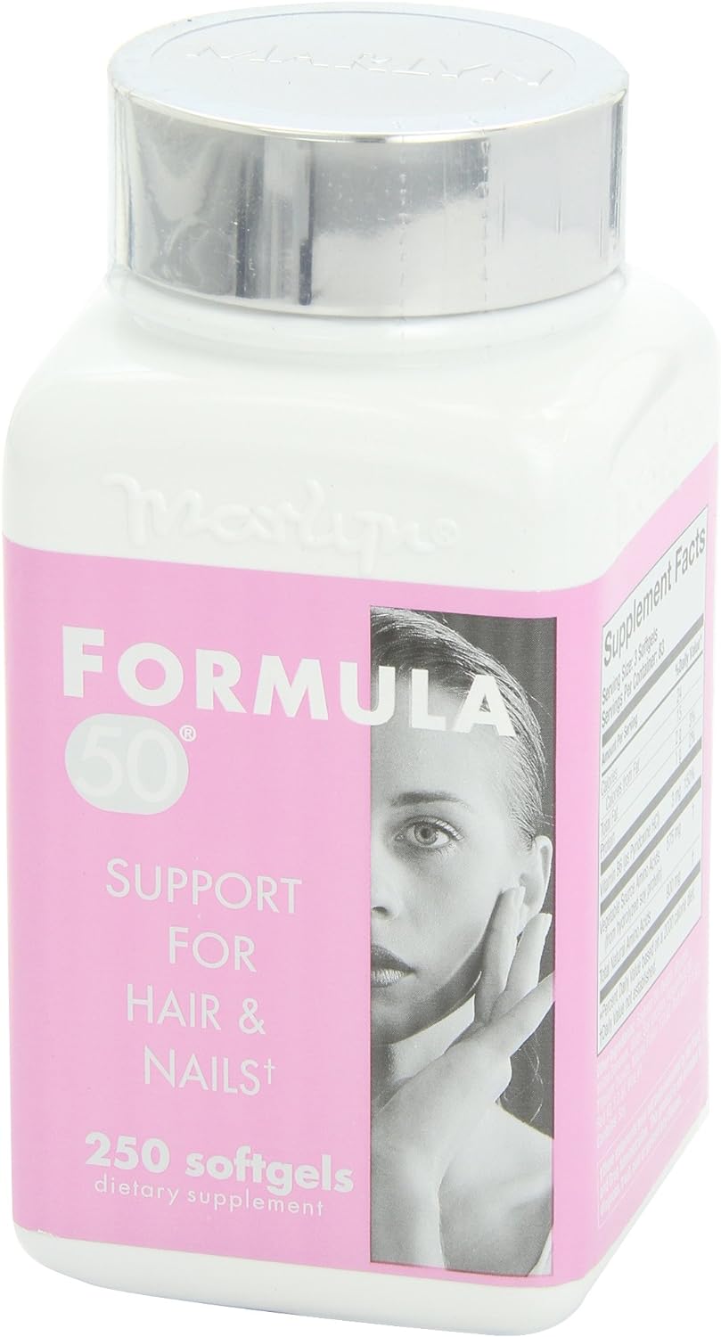 Formula 50 Support for Hair & Nails, 250 Softgels : Health & Household