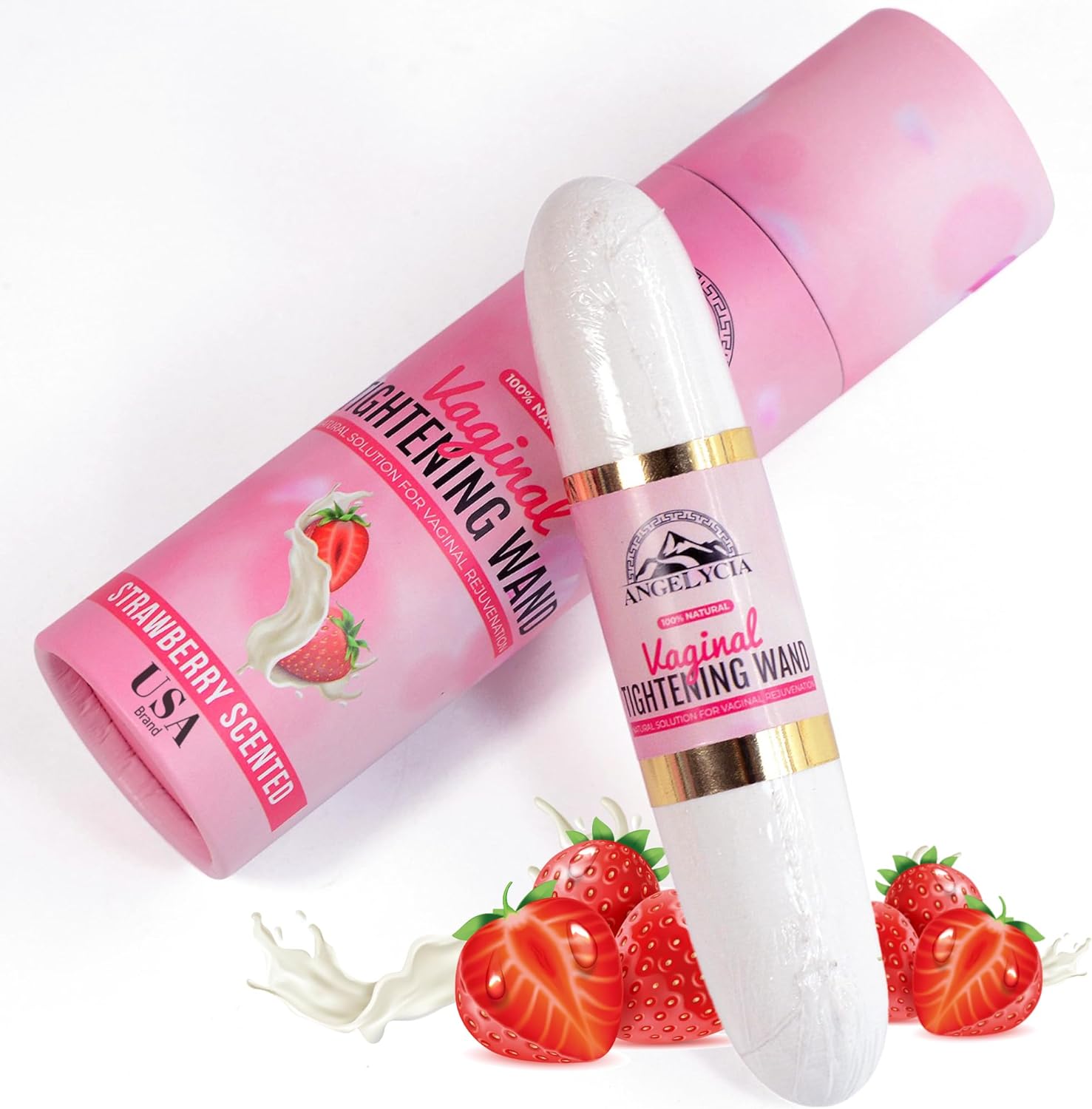 Magic Tongkat Madura Virginity Wand, Instant Result Vaginal Tightening Rejuvenation Stick, Natural Vaginal Stick for Tightening and Cleaning (Strawberry)