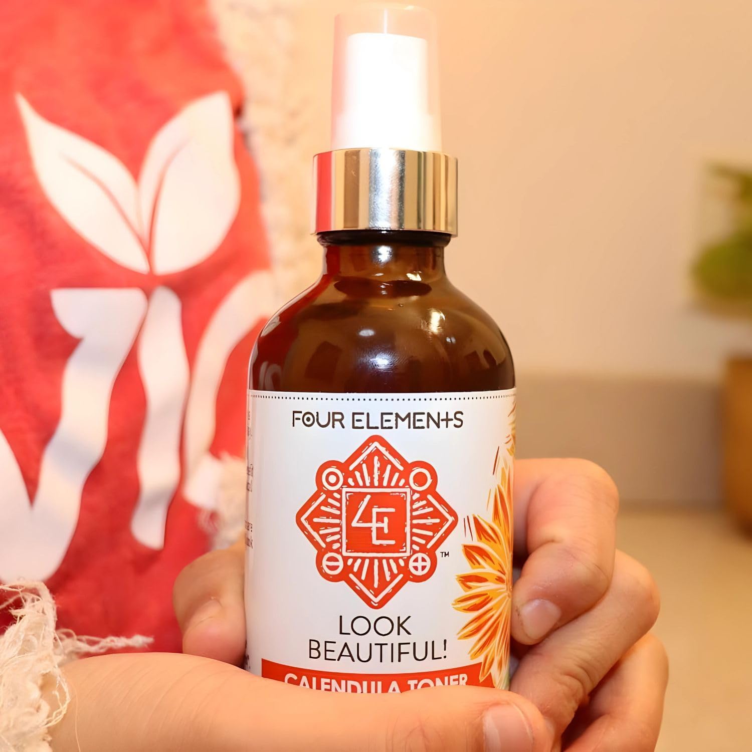 Four Elements 4E Look Beautiful! Calendula Toner, 4 Fl Oz - 1St Place Winner In The Luscious Cream And Lotions Category At The International Herb Symposium Product Contest 2023 : Beauty & Personal Care
