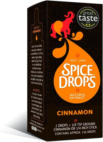 Holy Lama Spice Drops Orange Zest Extract – Great Taste Awards. Natural Cooking Ingredient, Savoury Or Sweet Recipes. Citrus Flavour, Baking, Drinks 1 X 5Ml Bottle