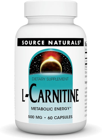 Source Naturals L-Carnitine 500 Mg For Metabolic Energy* - 60 Capsules