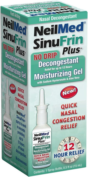 Neilmed Sinufrin Plus Decongestant Moisturizing Gel, .5 Fluid Ounce(Packaging May Vary)