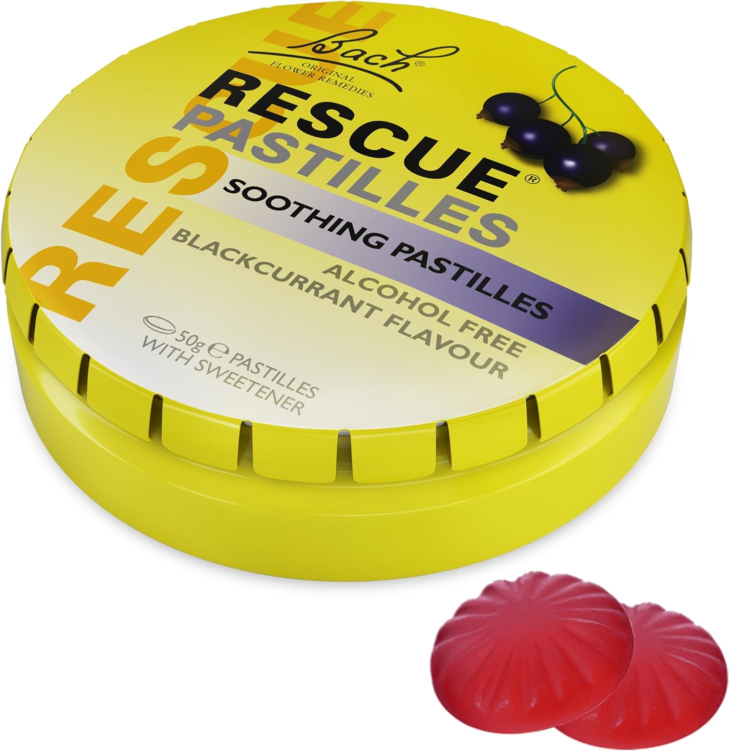 Rescue Pastilles Blackcurrant, 50g