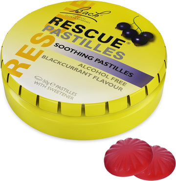 Rescue Pastilles Blackcurrant, 50g