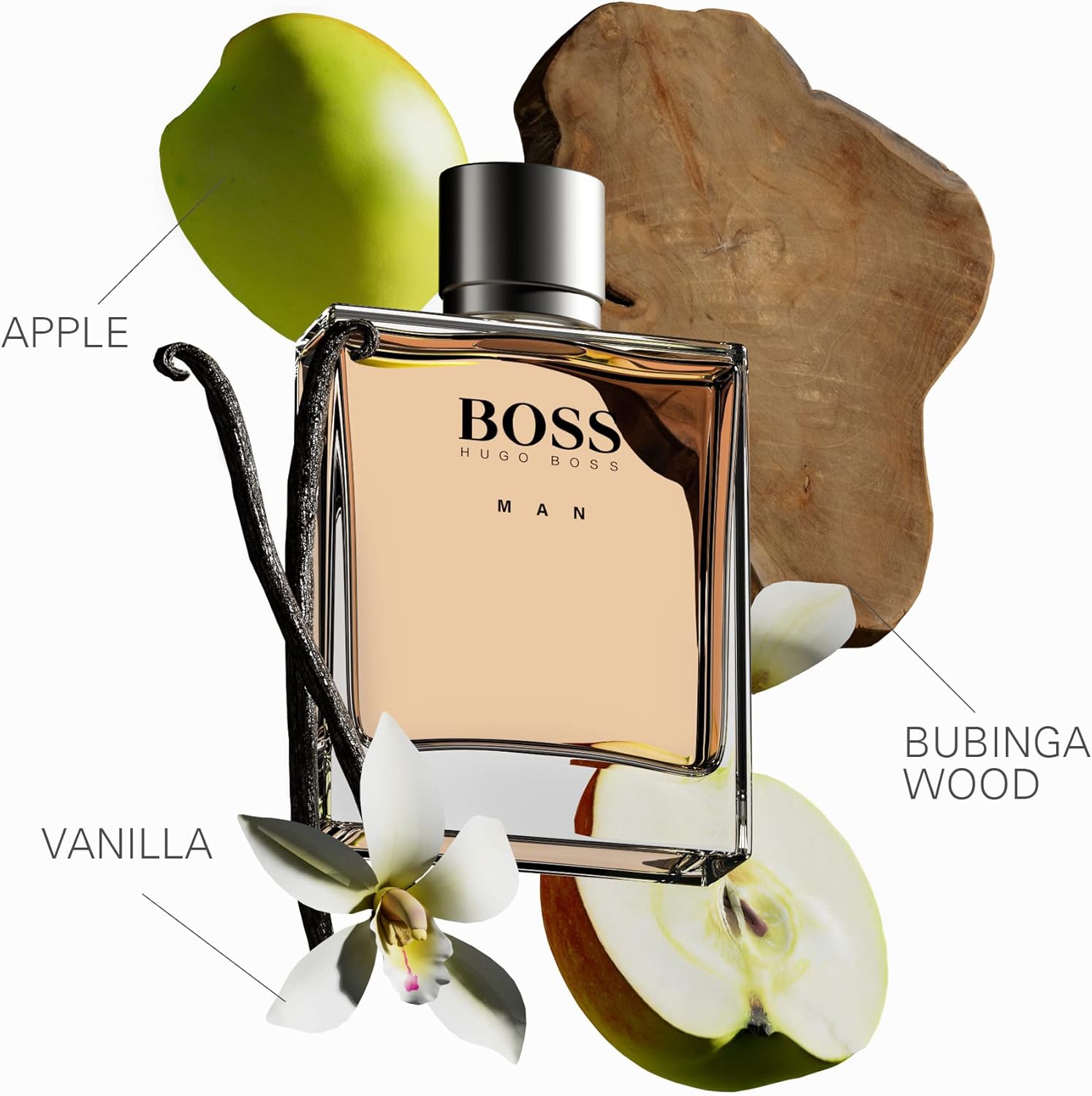 BOSS Man - Eau de Toilette for Him - Ambery Fragrance With Notes Of Crispy Apple, Frankincense, Vanilla Bean - Medium Longevity - 100ml : Amazon.co.uk: Beauty