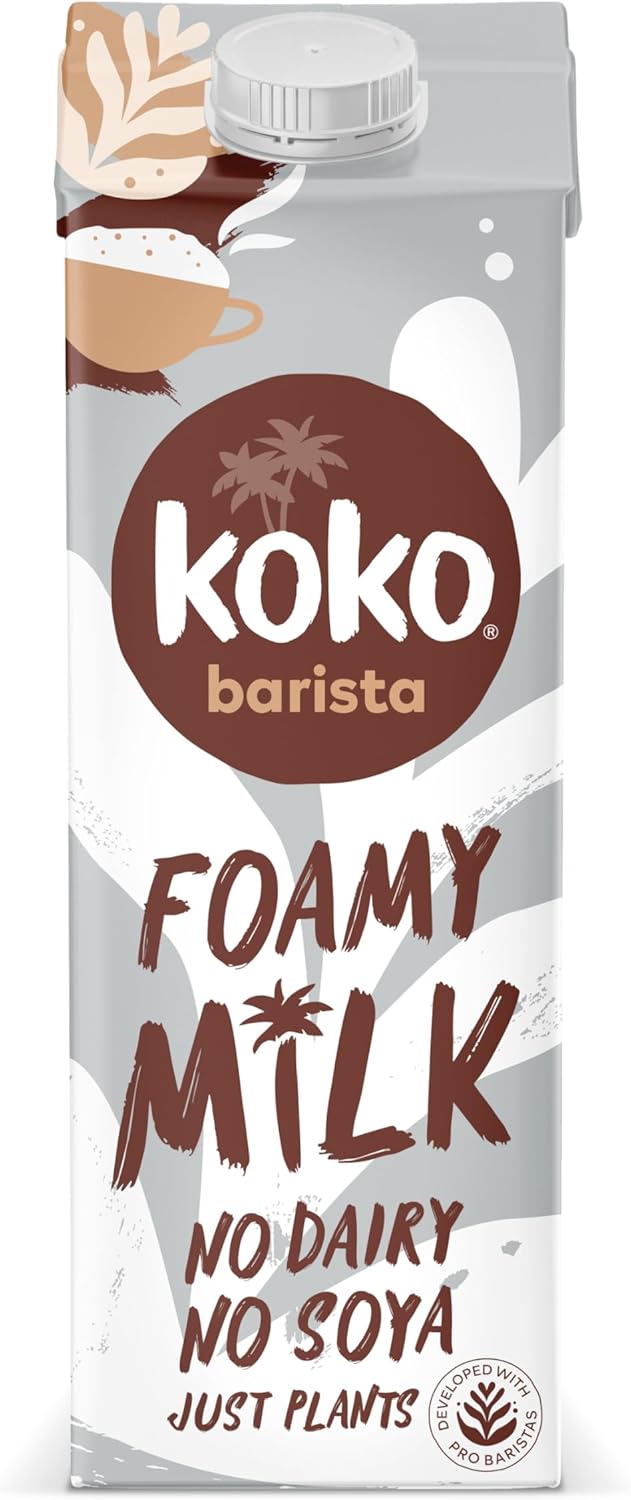 Koko Barista 12 X 1L | Foamable Delicious Plant Based Barista Milk | Ambient Long Life | Allergen Free | Healthy & Vegan | Sustainably Grown, Farmed And Produced | No Monkey Business