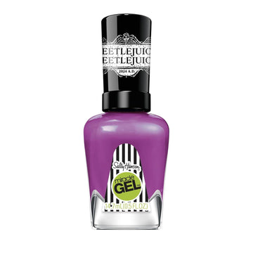 Sally Hansen Miracle Gel™, Beetlejuice Say It 3 Times?, Long Lasting, Gel-Like Formula, No Uv Lamp Needed, Purple Nail Polish