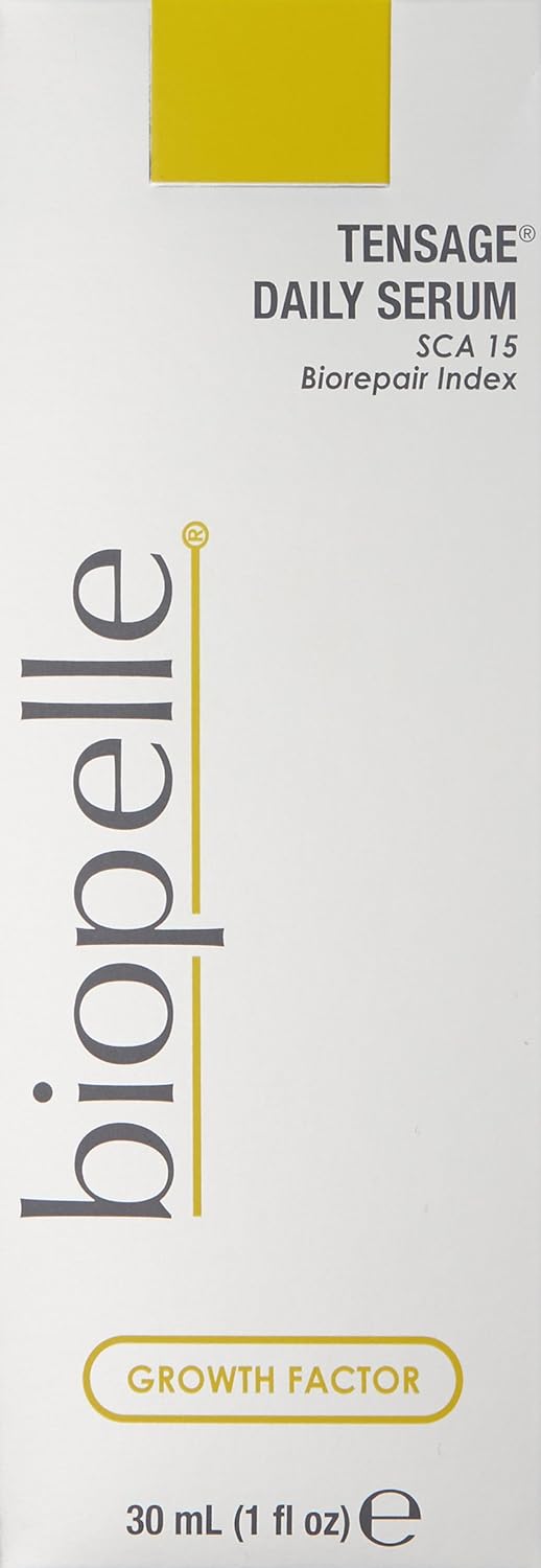 Biopelle Tensage Growth Factor Daily Facial Serum With Sca 15 Biorepair Index, 1 Oz