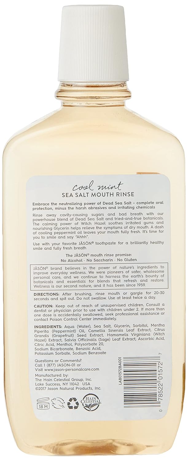 Jason Powersmile Mouthwash, Peppermint, 16 Fl Oz : Health & Household